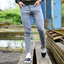 شلوار جین مردانه ZARA طوسی کد 14018