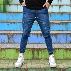 شلوار اسلش مردانه آبی کد 14125