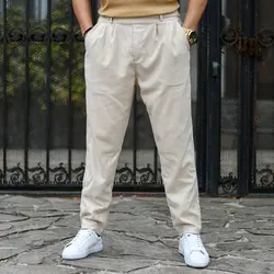 شلوار مردانه کنفی کرم کد 14140