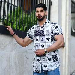 پیراهن مردانه هاوایی LV کد 14427