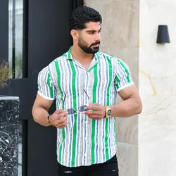 پیراهن مردانه راه راه کد 14652