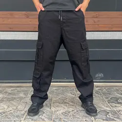 شلوار جین مردانه کارگو مشکی کد 14737