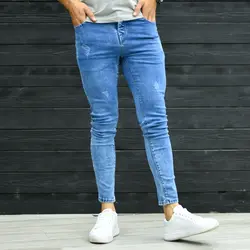 شلوار جین مردانه آبی کد 15026