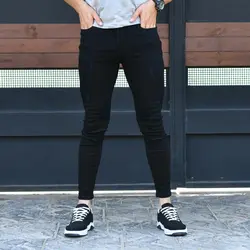 شلوار جین مردانه مشکی کد 15355