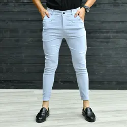 شلوار مردانه آبی روشن کد 15603