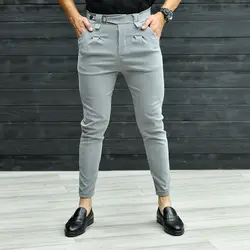 شلوار مردانه طوسی کد 15599