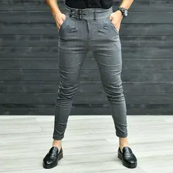 شلوار مردانه ذغالی کد 15690