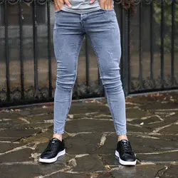 شلوار جین مردانه طوسی کد 15881