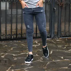 شلوار جین مردانه ذغالی کد 15879