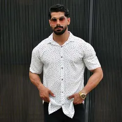 پیراهن مردانه هاوایی کد 16196