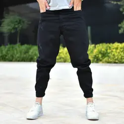 شلوار جین مردانه مام مشکی کد 15895