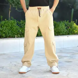 شلوار جین مردانه کارگو کرم کد 16627