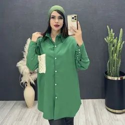 مانتو جیب مکرومه کد 16754