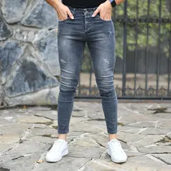 شلوار جین مردانه ذغالی کد 16961