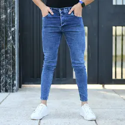 شلوار جین مردانه آبی کد 16963