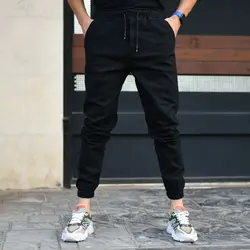 شلوار اسلش جین مردانه مشکی کد 16531