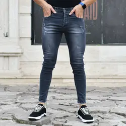 شلوار جین مردانه خاکستری کد 17094