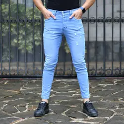 شلوار جین مردانه H&M آبی کد 17195