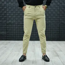 شلوار مردانه کرم کد 17498