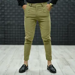 شلوار مردانه زیتونی کد 17501