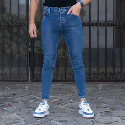 شلوار جین مردانه آبی کد 17860