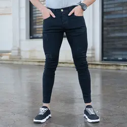 شلوار جین مردانه مشکی کد 18335