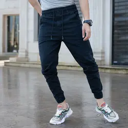 شلوار اسلش جین مردانه ذغالی کد 18329