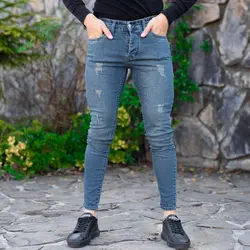 شلوار جین مردانه آبی کد 18727