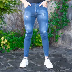 شلوار جین مردانه آبی کد 19031