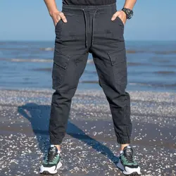 شلوار اسلش جین مردانه ذغالی کد 19049