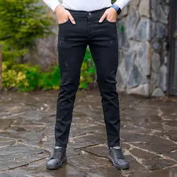 شلوار جین مردانه مشکی کد 19347