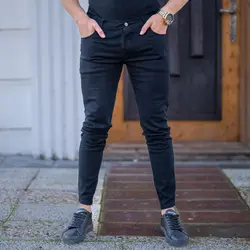 شلوار جین مردانه مشکی کد 19442