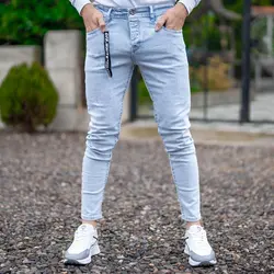 شلوار جین مردانه آبی کد 19523