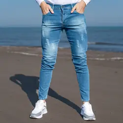 شلوار جین مردانه آبی کد 19590