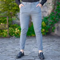 شلوار مردانه خاکستری کد 19578