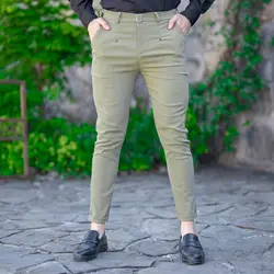 شلوار مردانه زیتونی کد 19564