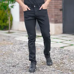 شلوار جین مردانه مشکی کد 19799