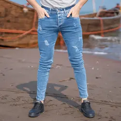 شلوار جین مردانه آبی کد 20090