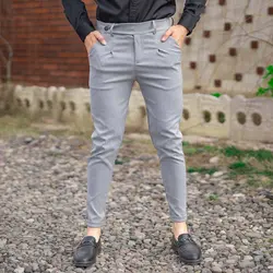 شلوار مردانه طوسی کد 20304