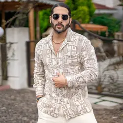 پیراهن مردانه گلیمی کد 20393