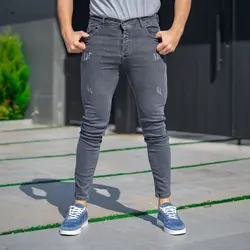 شلوار جین مردانه ذغالی کد20518