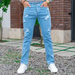 شلوار جین مردانه آبی کد 20635