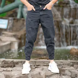 شلوار جین مردانه مام ذغالی کد 21098