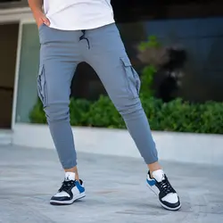 اسلش مردانه خاکستری کد 9934