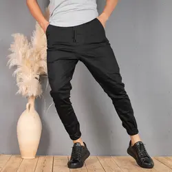 شلوار اسلش مردانه مشکی کد 10038