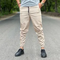 شلوار اسلش مردانه کرم کد 6929