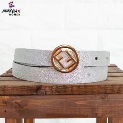 کمربند دخترانه FENDI نقره ای کد 9028