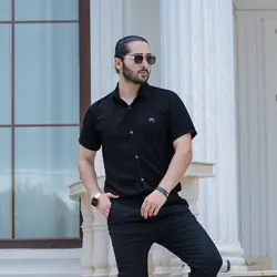 پیراهن مردانه BEST مشکی کد 8615