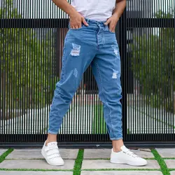 شلوار جین مردانه مام ZARA آبی کد 8468