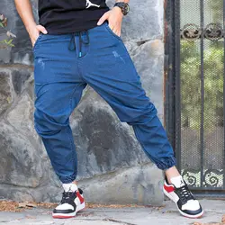 شلوار اسلش جین سرمه ای کد 8037